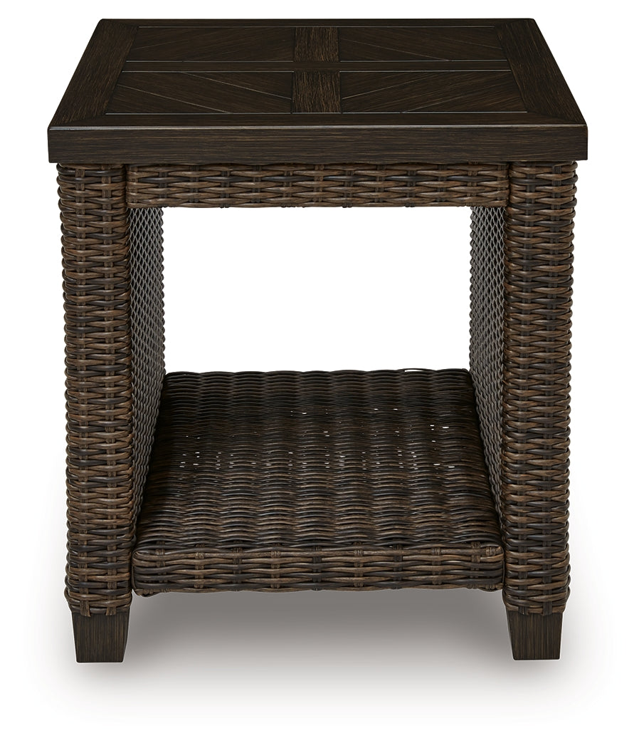 Monterey Point Dark Brown Square End Table - Ornate Home