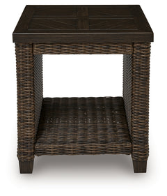 Monterey Point Dark Brown Square End Table - Ornate Home
