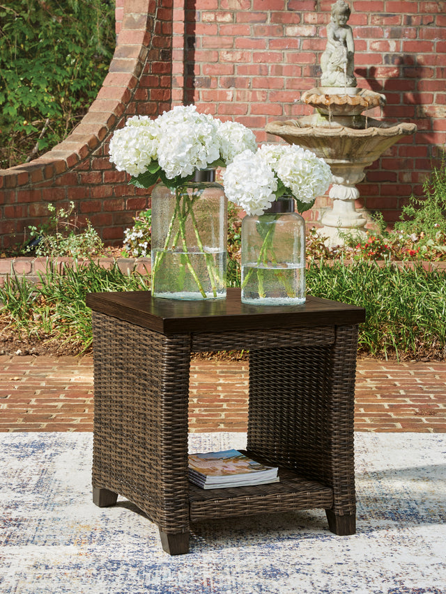 Monterey Point Dark Brown Square End Table - Ornate Home