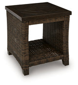 Monterey Point Dark Brown Square End Table - Ornate Home