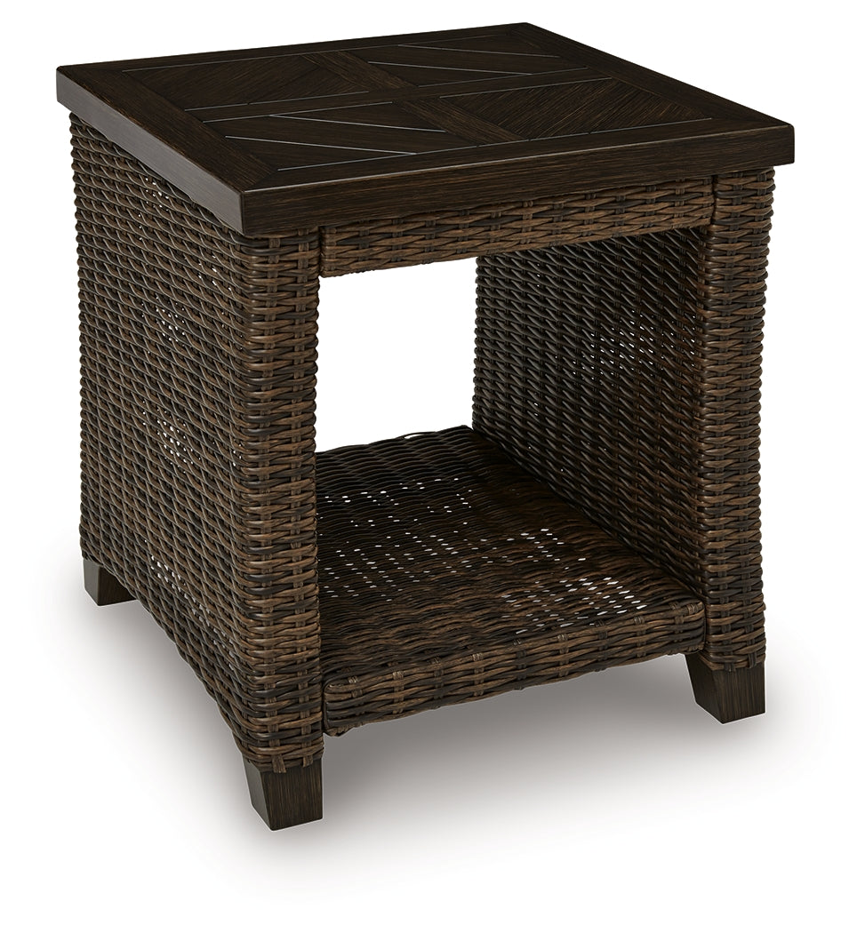 Monterey Point Dark Brown Square End Table - Ornate Home
