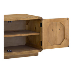 Monterey Rustic Blonde Media Cabinet - Ornate Home