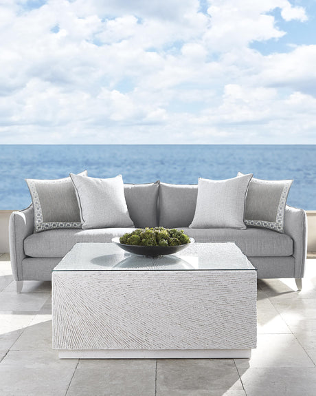 Monterey White/Cream Outdoor Sofa - Ornate Home