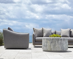 Monterey White/Cream Outdoor Sofa - Ornate Home