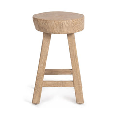 Monterrey Antique Saddle Large Round Accent Table