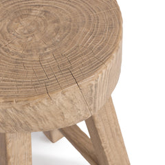 Monterrey Antique Saddle Large Round Accent Table