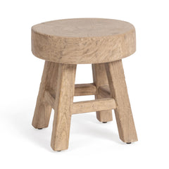 Monterrey Antique Saddle Small Round Accent Table