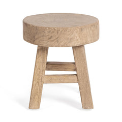 Monterrey Antique Saddle Small Round Accent Table
