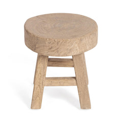 Monterrey Antique Saddle Small Round Accent Table