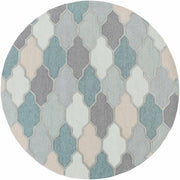 Monteview Sage&Teal Geometric Wool Rug - Clearance - Ornate Home