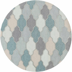 Monteview Sage&Teal Geometric Wool Rug - Clearance - Ornate Home