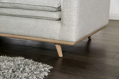Monthey Oak/Light Gray Sofa - Ornate Home