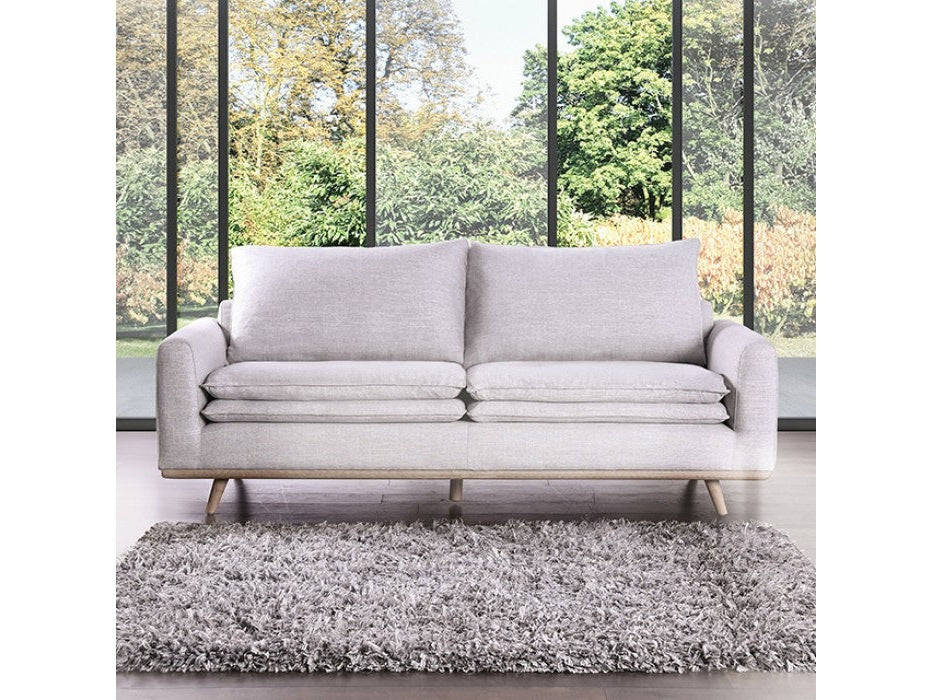 Monthey Oak/Light Gray Sofa - Ornate Home