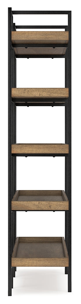 Montia Light Brown 76" Bookcase (Online Special Price) - Ornate Home