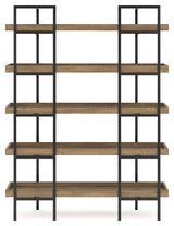 Montia Light Brown 76" Bookcase (Online Special Price) - Ornate Home