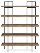 Montia Light Brown 76" Bookcase (Online Special Price) - Ornate Home