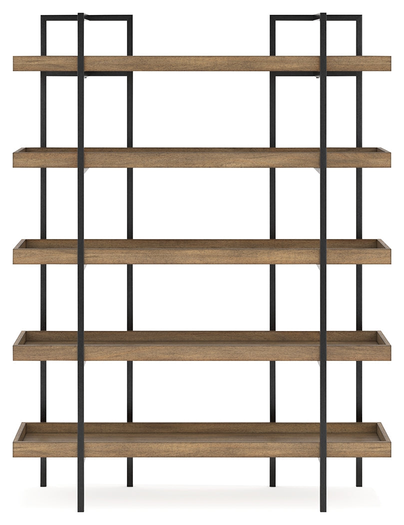 Montia Light Brown 76" Bookcase (Online Special Price) - Ornate Home