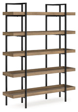 Montia Light Brown 76" Bookcase (Online Special Price) - Ornate Home