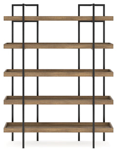 Montia Light Brown 76" Bookcase - Ornate Home