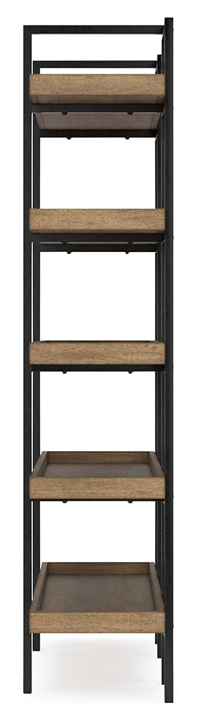 Montia Light Brown 76" Bookcase - Ornate Home