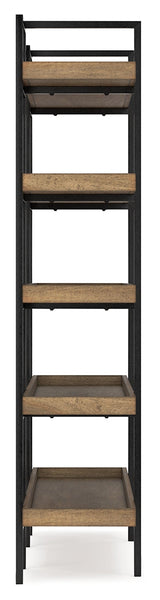 Montia Light Brown 76" Bookcase - Ornate Home