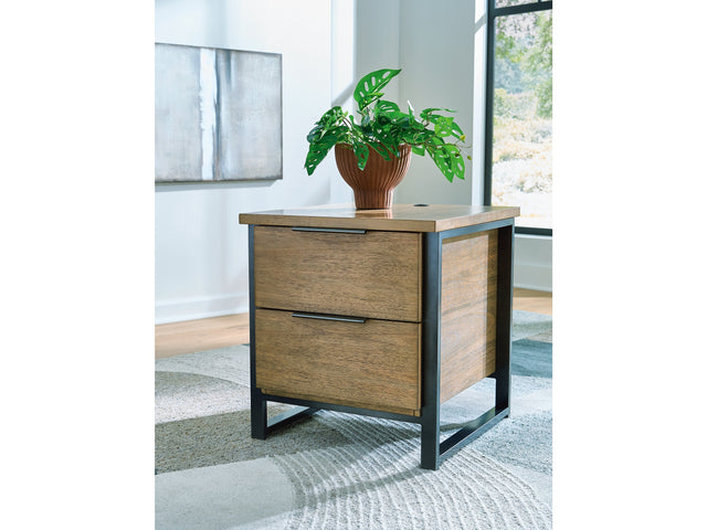 Montia Light Brown End Table (Online Special Price) - Ornate Home