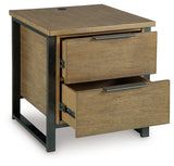 Montia Light Brown End Table (Online Special Price) - Ornate Home