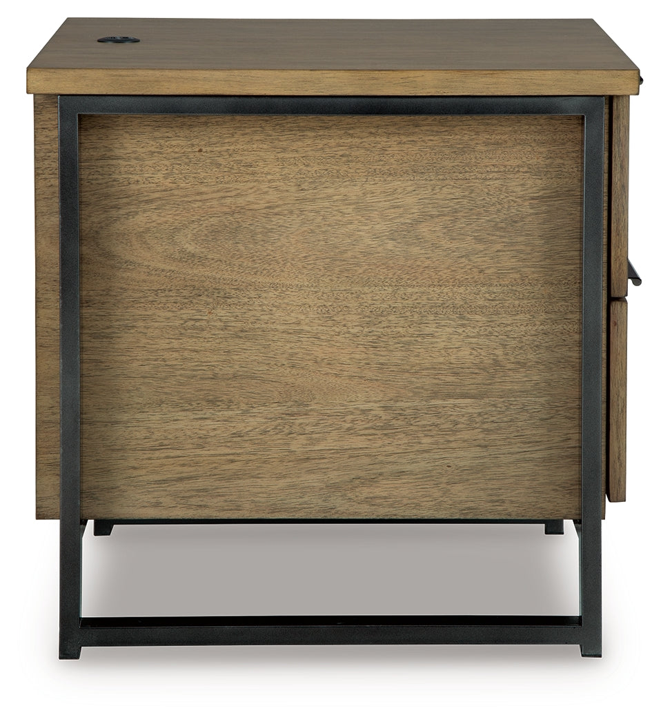 Montia Light Brown End Table (Online Special Price) - Ornate Home