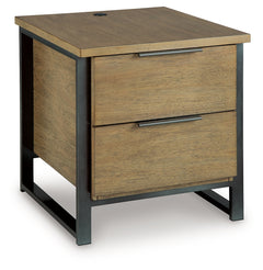 Montia Light Brown End Table - Ornate Home