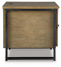 Montia Light Brown End Table - Ornate Home