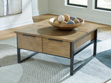 Montia Light Brown Lift-Top Coffee Table (Online Special Price) - Ornate Home