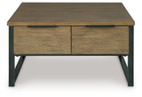 Montia Light Brown Lift-Top Coffee Table (Online Special Price) - Ornate Home