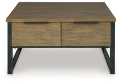 Montia Light Brown Lift-Top Coffee Table - Ornate Home