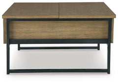 Montia Light Brown Lift-Top Coffee Table - Ornate Home