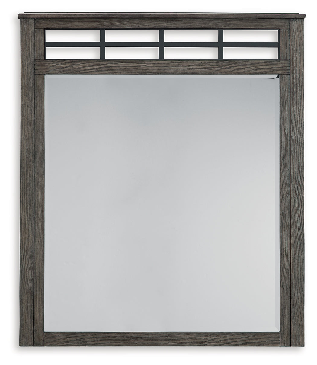 Montillan Grayish Brown Bedroom Mirror - Ornate Home