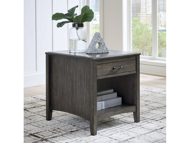 Montillan Grayish Brown End Table (Online Special Price) - Ornate Home