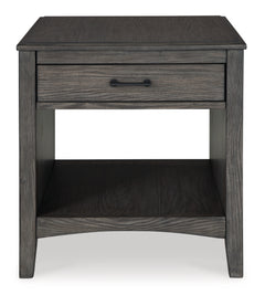 Montillan Grayish Brown End Table - Ornate Home