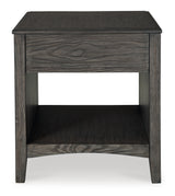 Montillan Grayish Brown End Table - Ornate Home