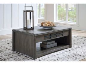 Montillan Grayish Brown Lift-Top Coffee Table (Online Special Price) - Ornate Home