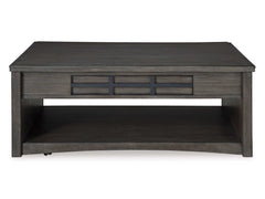 Montillan Grayish Brown Lift-Top Coffee Table - Ornate Home