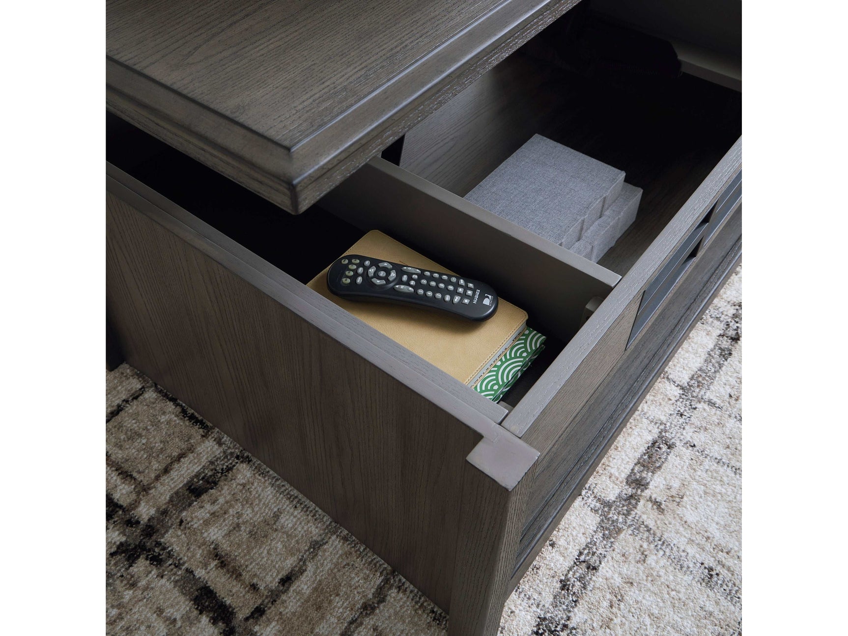 Montillan Grayish Brown Lift-Top Coffee Table - Ornate Home