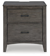 Montillan Grayish Brown Queen Panel Bedroom Set with Dresser, Mirror and Nightstand - Ornate Home