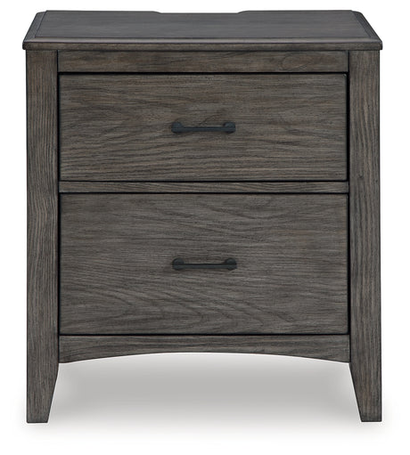 Montillan Grayish Brown Queen Panel Bedroom Set with Dresser, Mirror and Nightstand - Ornate Home