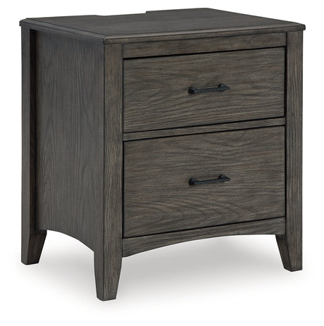 Montillan Grayish Brown Queen Panel Bedroom Set with Dresser, Mirror and Nightstand - Ornate Home