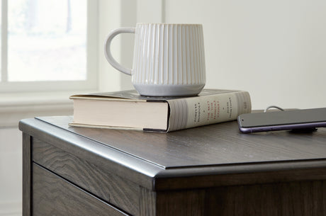 Montillan Grayish Brown Queen Panel Bedroom Set with Dresser, Mirror and Nightstand - Ornate Home