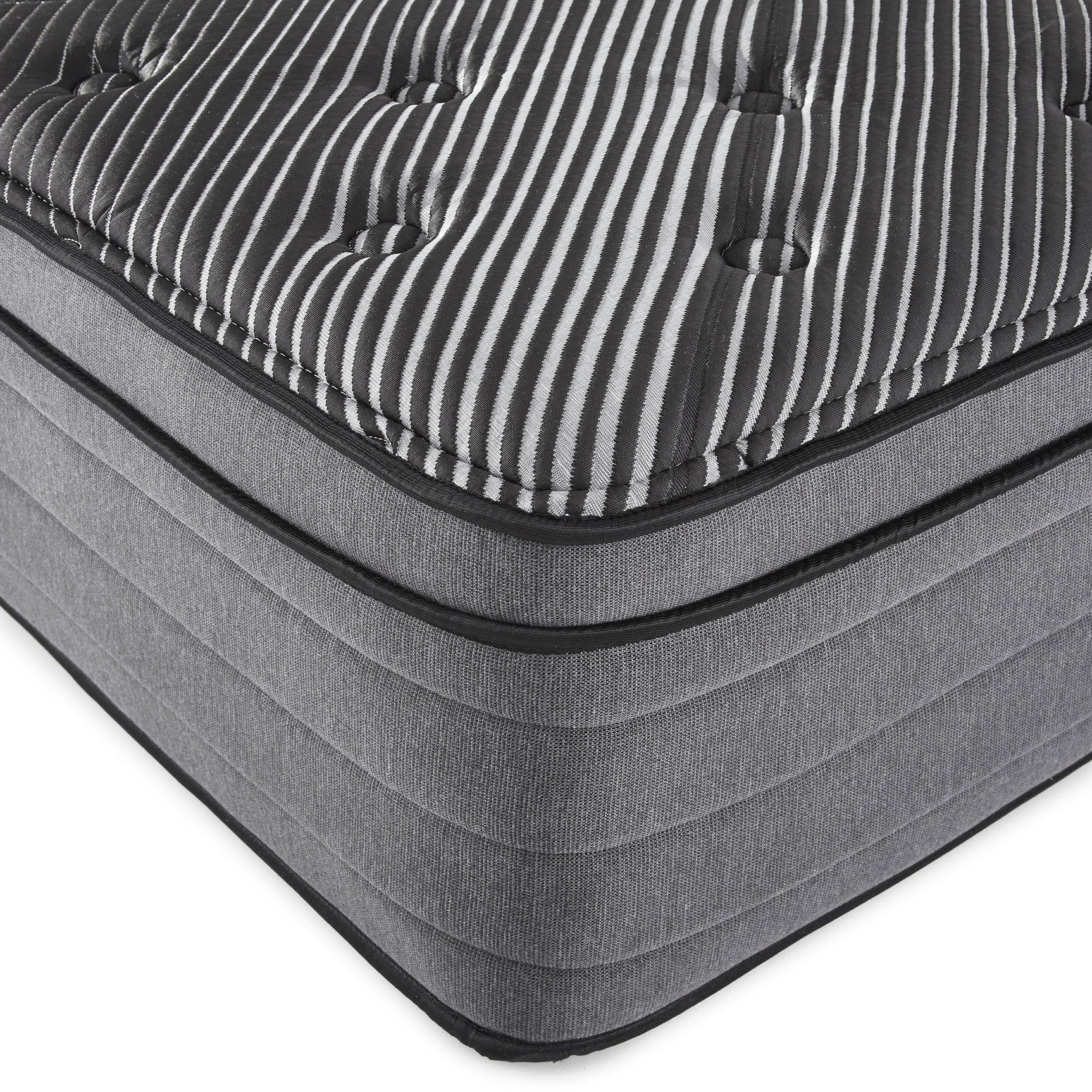 Montlake Black Split Eastern King Euro Top Hybrid Mattress - Ornate Home