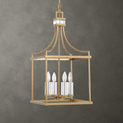 Montreal Brass 4 Light Lantern Pendant - Ornate Home