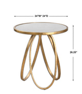 Montrez Gold Side Table - Ornate Home
