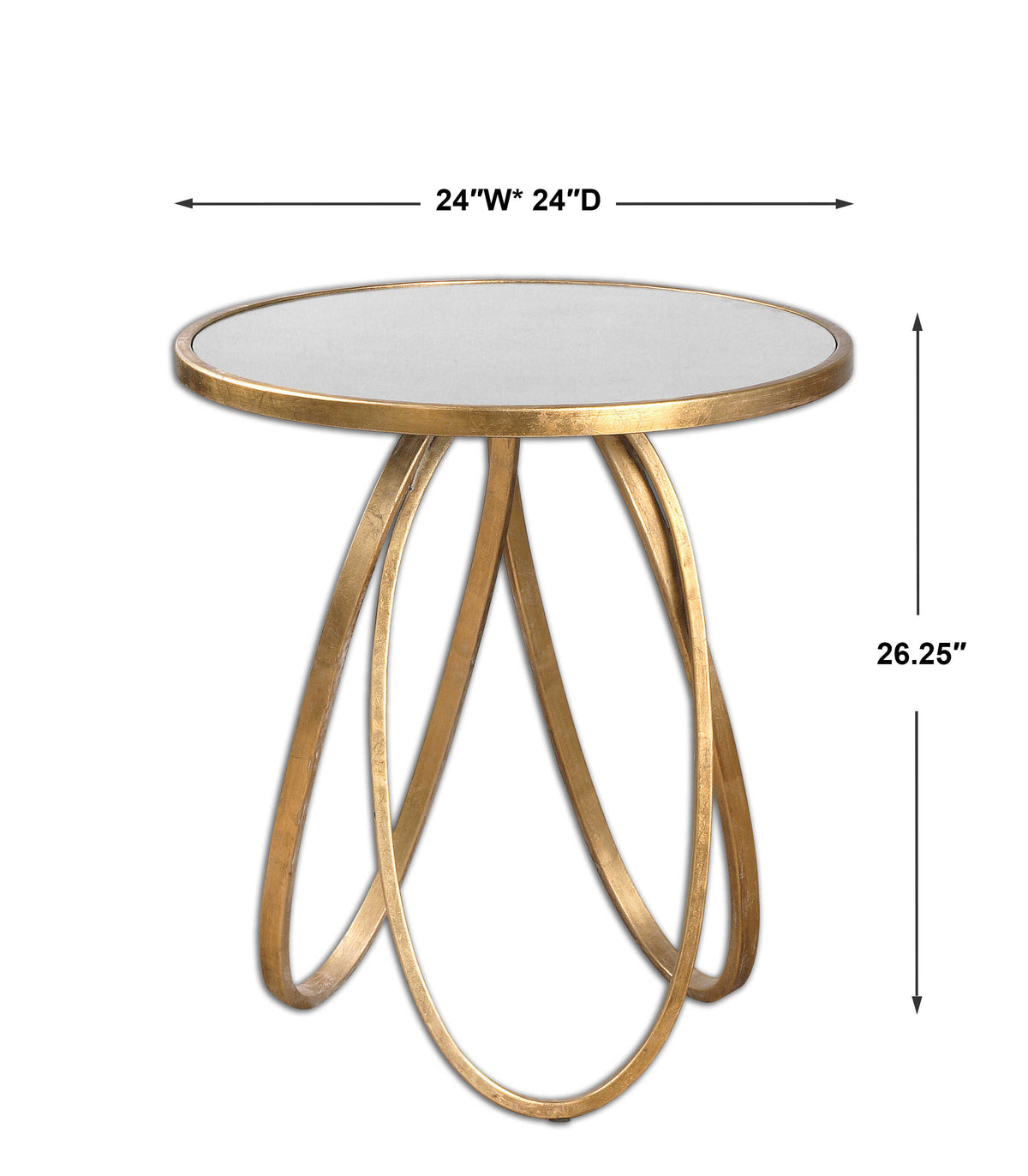 Montrez Gold Side Table - Ornate Home