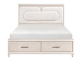 Montrose Beige Eastern King Platform Bed - Ornate Home